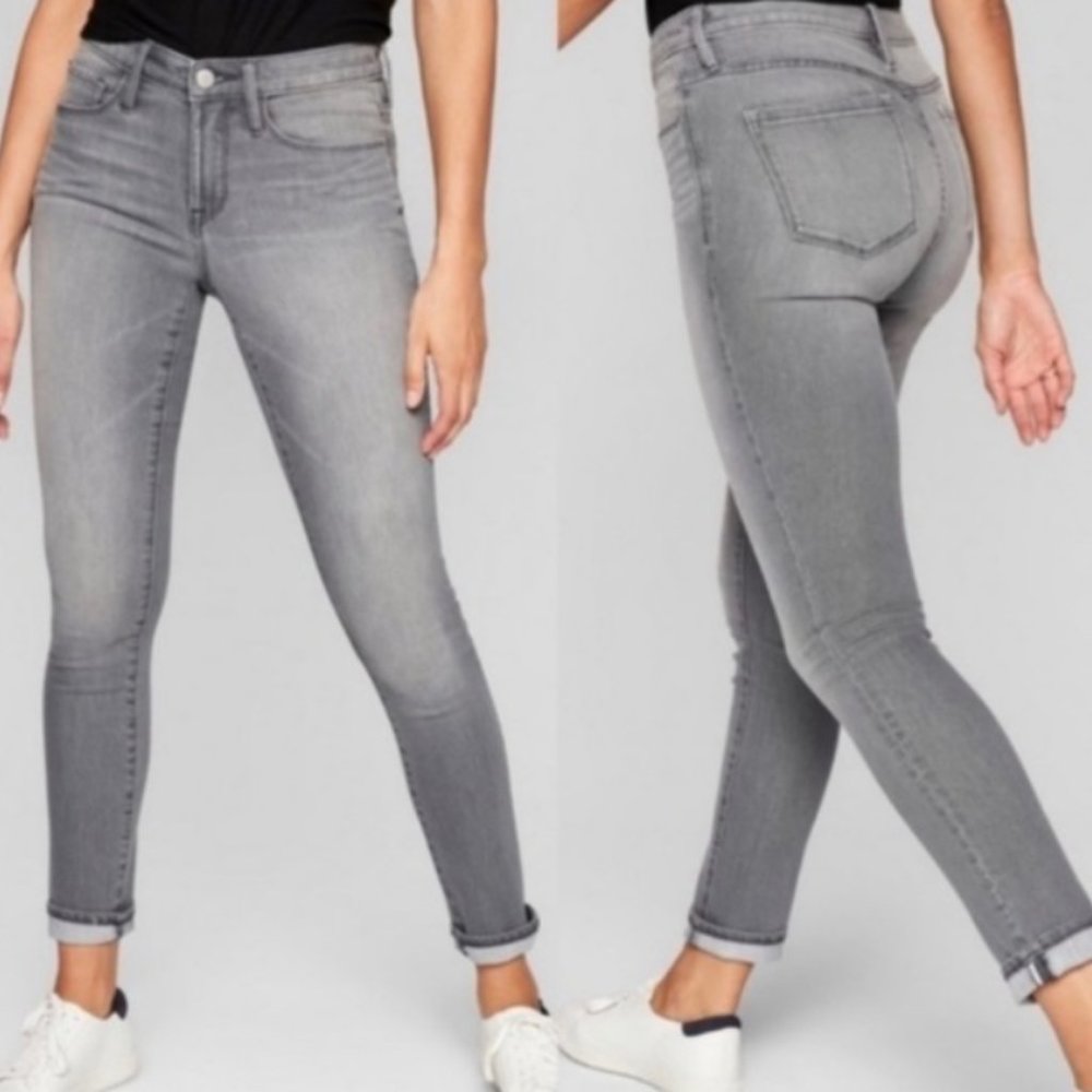 EUC Athleta Sculptek Ultra Skinny Jean, sz 8, grey
